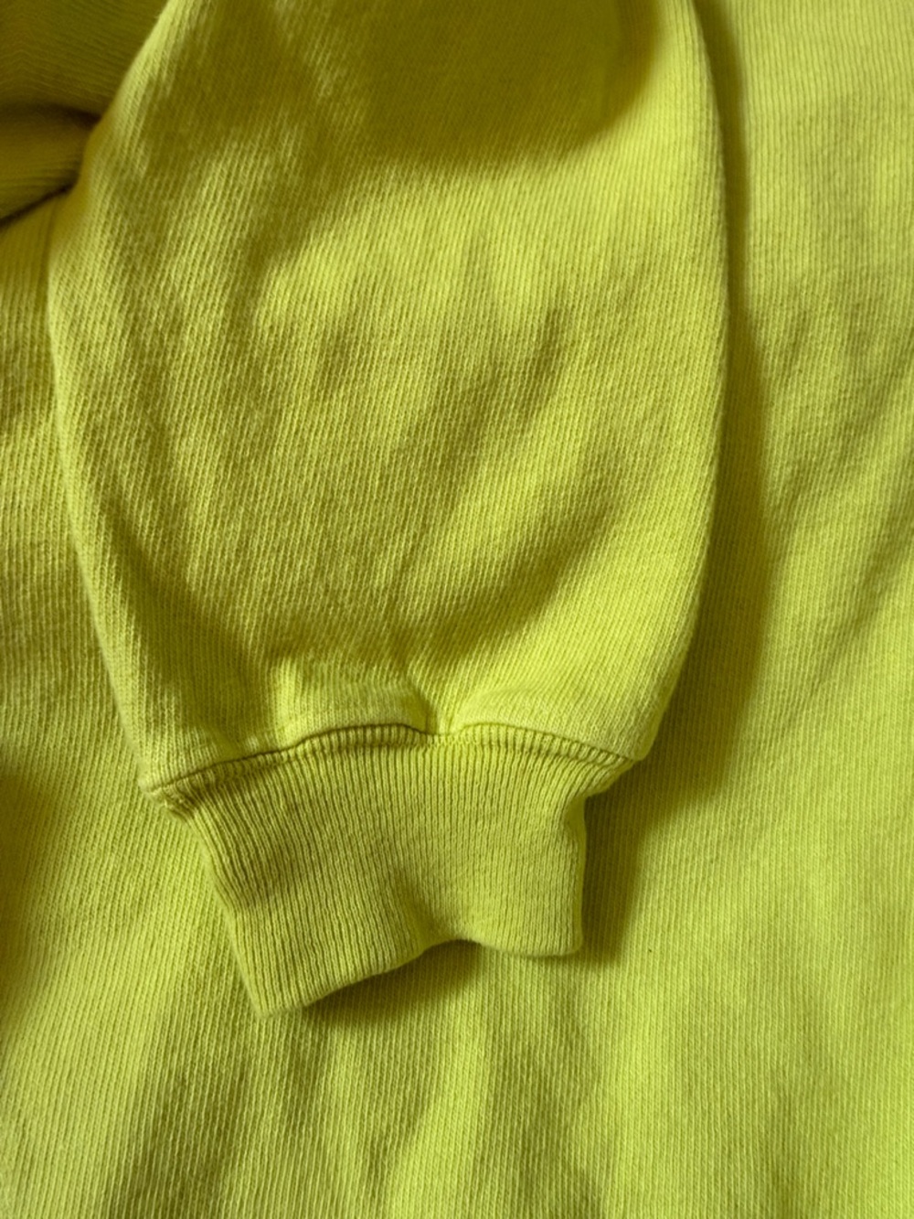 LEEN Oak Raglan Heavy Jersey Sweatshirt Size Small citron - Picture 5 of 7